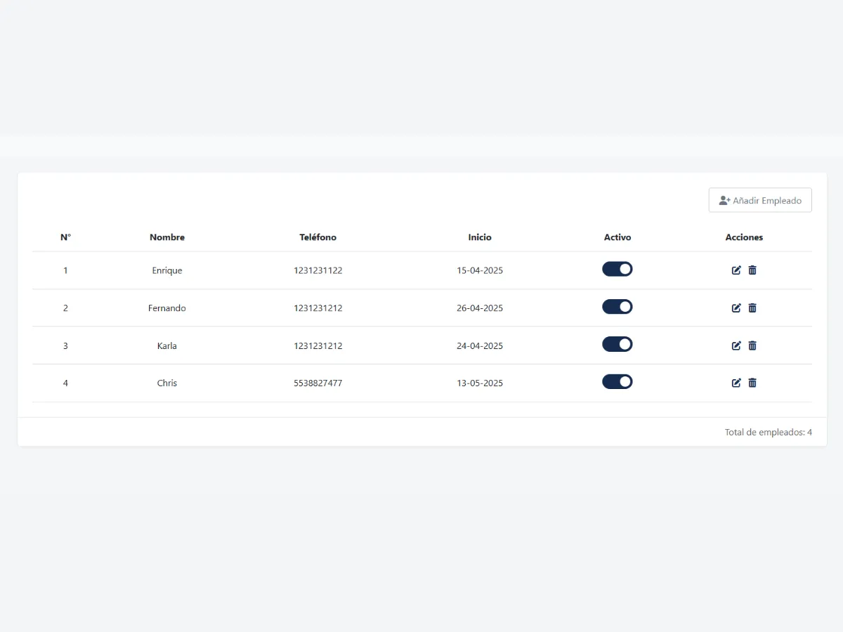 Gestión de Empleados